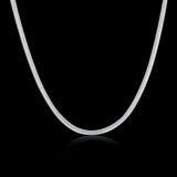 10PCS 925 sterling Silver 2MM Snake chain Necklace 16-30 inches Jewelry