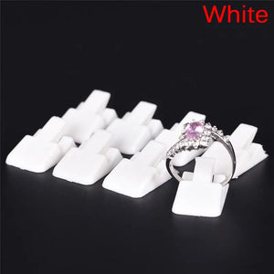10pcs/Lot Plastic Frosted Ring Holder Displays Stand
