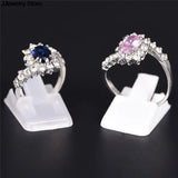 10pcs/Lot Plastic Frosted Ring Holder Displays Stand