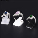 10pcs/Lot Plastic Frosted Ring Holder Displays Stand