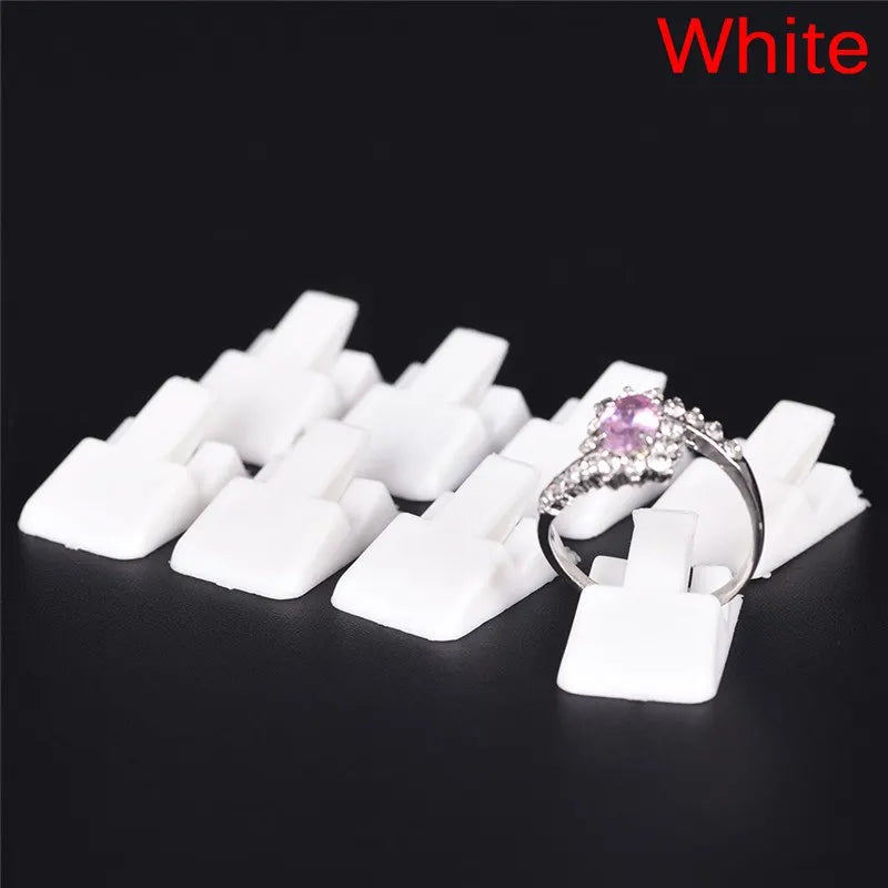 10pcs/Lot Plastic Frosted Ring Holder Displays Stand