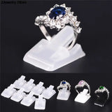 10pcs/Lot Plastic Frosted Ring Holder Displays Stand