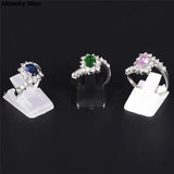 10pcs/Lot Plastic Frosted Ring Holder Displays Stand