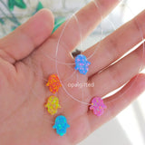 Opal Hamsa Necklace Fatima Hand Fire Opal Necklace For Women