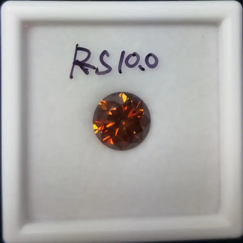 1pc Garnet Moissanites 3.0-11mm Round Machine Cut Sic Material Red Loose Stone
