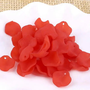 2000pcs Frosted Acrylic Flower Peony Petals DIY Earrings Headwear Hair Jewelry