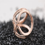 Rose Silver Plated Rhinestone Brooches Scarf Clip for Women
