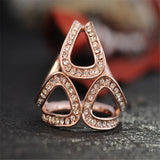 Rose Silver Plated Rhinestone Brooches Scarf Clip for Women