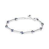 925 Silver Winter Collection Pave Bars Bracelet for Women