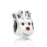 S925 Sterling Silver Teddy Bear CZ Charm Bead for Bracelet DIY Bangle