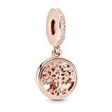 Sterling Silver Beads Charm with CZ for Essence Bracelet