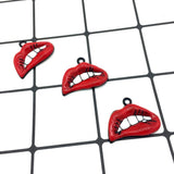 20pcs DIY Enamels Big Lips Alloy Pendant Bracelet Necklace