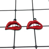 20pcs DIY Enamels Big Lips Alloy Pendant Bracelet Necklace