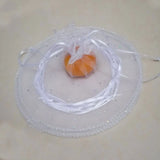 20pcs Round Drawstring Organza Bags Wedding Gift Pouches