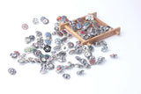 20pcs 12mm Metal Snap Button Rhinestone Styles for DIY Snap Bracelets