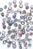 20pcs 12mm Metal Snap Button Rhinestone Styles for DIY Snap Bracelets