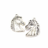20pcs Vintage Horse Head Alloy Charms for DIY Bracelet Necklace Jewelry