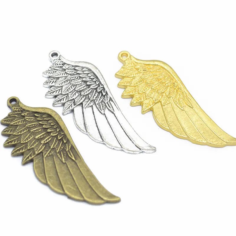 20pcs Vintage Wing Alloy Charms for DIY Bracelet Necklace Jewelry Making