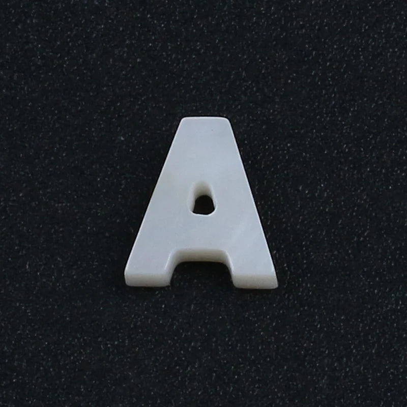 Natural Mother Of Pearl Shell Beads Initial Letter For DIY Jewelry