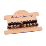 2pcs/set Couples Distance Bracelet Natural Stone Beaded Bracelet Men Women Gift