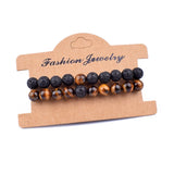 2pcs/set Couples Distance Bracelet Natural Stone Beaded Bracelet Men Women Gift