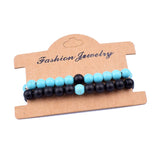 2pcs/set Couples Distance Bracelet Natural Stone Beaded Bracelet Men Women Gift
