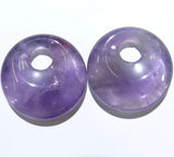 30mm Amethyst Quartz Crystal Donut Pendant For DIY Jewelry Making 6pcs