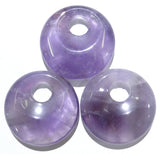 30mm Amethyst Quartz Crystal Donut Pendant For DIY Jewelry Making 6pcs