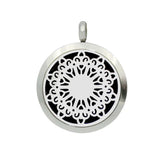 30mm Stainless Steel Aromatherapy Oil Locket Necklace