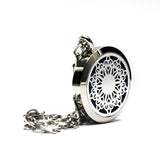 30mm Stainless Steel Aromatherapy Oil Locket Necklace