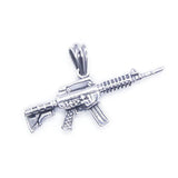 316L Stainless Steel AK47 Gun Pendant Necklace
