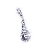 Stainless Steel Fitness Barbell Pendant Necklace