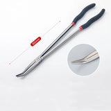 3Pcs Multifunctional 11" Long Needle Nose Pliers Curved Nose Pliers