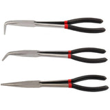 3Pcs Multifunctional 11" Long Needle Nose Pliers Curved Nose Pliers