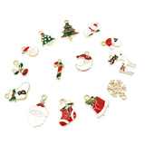 40pcs Christmas Series Alloy Pendant Bracelet Necklace DIY Enamel Charms