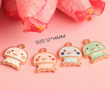 40pcs Jellyfish Enamel Charms for Bracelet Necklace DIY Craft