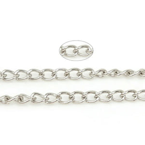 5 Meter Metal Plated Necklace Chains 6x4mm DIY Jewelry Making