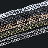 5 Meter Metal Plated Necklace Chains 6x4mm DIY Jewelry Making