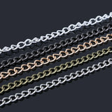 5 Meter Metal Plated Necklace Chains 6x4mm DIY Jewelry Making