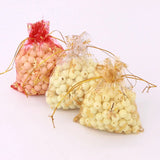 50Pcs 9x12cm Organza Bags Snowflake Jewelry Packaging Wedding Gift