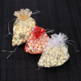 50Pcs 9x12cm Organza Bags Snowflake Jewelry Packaging Wedding Gift
