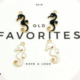 50pcs Seahorse Alloy Charms High Enamel DIY Jewelry Gift