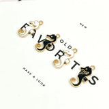 50pcs Seahorse Alloy Charms High Enamel DIY Jewelry Gift