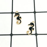 50pcs Seahorse Alloy Charms High Enamel DIY Jewelry Gift