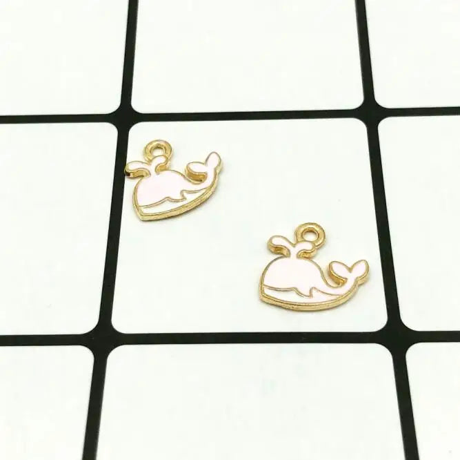 60pcs Little Whale Alloy Pendant for DIY Jewelry
