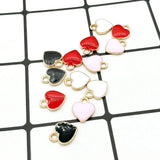 60pcs Enamel Charms Peach Alloy Pendant DIY Crafts