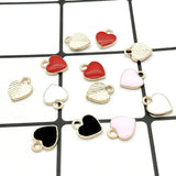60pcs Enamel Charms Peach Alloy Pendant DIY Crafts