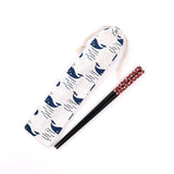 10pcs Lovely Whale Pattern Drawstrings Cotton Bags for DIY Spoons Combs