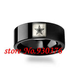 8mm Military Symbol Engraved Tungsten Wedding Ring-Army
