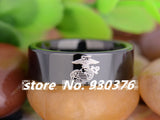 8mm Military Symbol Engraved Tungsten Wedding Ring-Army
